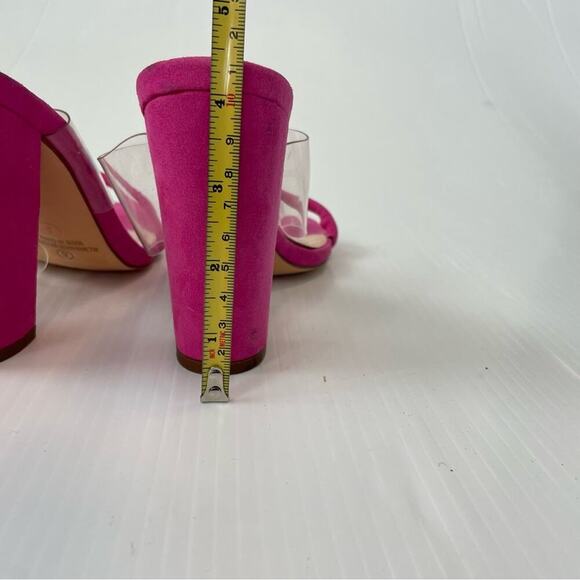 Lulus Arianna Fuchsia Suede High Heel Sandals size 8 - Picture 8 of 11